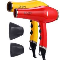 High quality AC motor Enzo brand hair dryer sets wholesale price yellow red  salon hair straightener dryer wholesale