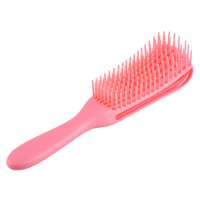 Wholesale custom comb 2020 new arrival Customized logo good quality rubber handle soft flexible teeth detangling hair brush